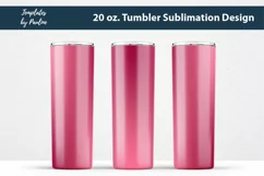 Seamless Deep Pink sublimation design for 20 oz Skinny Tumbler