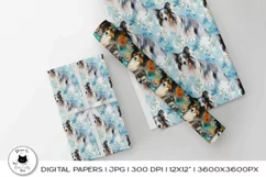 wrapping kit with collie pattern