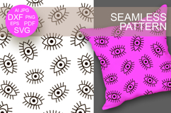 Seamless pattern eyes backdrop Transparent Background Product Image 1
