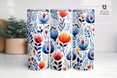 Seamless floral pattern Sublimation Tumbler Design Product Image 16