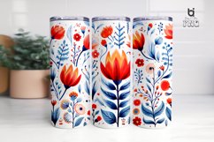 Seamless floral pattern Sublimation Tumbler Design Product Image 10