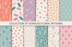 Colorful seamless floral patterns Product Image 1