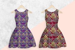 Seamless floral watercolor patterns digital paper