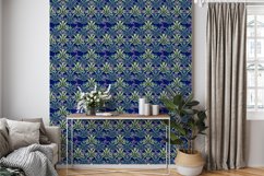 Seamless floral watercolor patterns digital paper