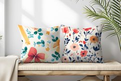 Seamless Flower Pattern Gift Wrapping Digital Paper | Floral Product Image 2