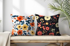 Seamless Flower Pattern Gift Wrapping Digital Paper | Floral Product Image 2