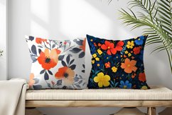 Seamless Flower Pattern Gift Wrapping Digital Paper | Floral Product Image 2