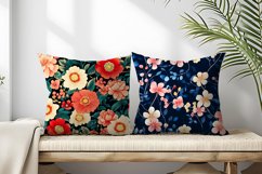 Seamless Flower Pattern Gift Wrapping Digital Paper | Floral Product Image 2