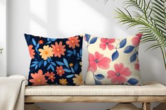 Seamless Flower Pattern Gift Wrapping Digital Paper | Floral Product Image 2