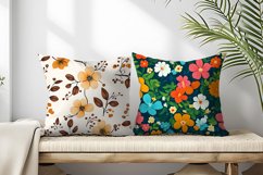 Seamless Flower Pattern Gift Wrapping Digital Paper | Floral Product Image 2