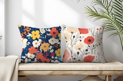 Seamless Flower Pattern Gift Wrapping Digital Paper | Floral Product Image 2