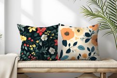 Seamless Flower Pattern Gift Wrapping Digital Paper | Floral Product Image 2