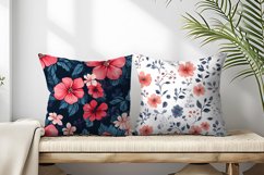 Seamless Flower Pattern Gift Wrapping Digital Paper | Floral Product Image 2