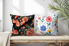 Seamless Flower Pattern Gift Wrapping Digital Paper | Floral Product Image 2