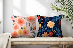 Seamless Flower Pattern Gift Wrapping Digital Paper | Floral Product Image 2