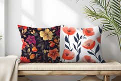 Seamless Flower Pattern Gift Wrapping Digital Paper | Floral Product Image 2