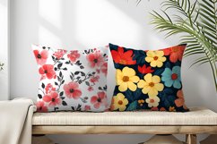 Seamless Flower Pattern Gift Wrapping Digital Paper | Floral Product Image 2