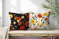 Seamless Flower Pattern Gift Wrapping Digital Paper | Floral Product Image 2