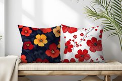 Seamless Flower Pattern Gift Wrapping Digital Paper | Floral Product Image 2