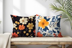 Seamless Flower Pattern Gift Wrapping Digital Paper | Floral Product Image 2
