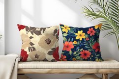 Seamless Flower Pattern Gift Wrapping Digital Paper | Floral Product Image 2