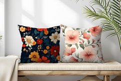 Seamless Flower Pattern Gift Wrapping Digital Paper | Floral Product Image 2