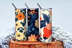 Seamless Flower Pattern Gift Wrapping Digital Paper | Floral Product Image 4