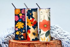 Seamless Flower Pattern Gift Wrapping Digital Paper | Floral Product Image 4