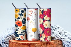 Seamless Flower Pattern Gift Wrapping Digital Paper | Floral Product Image 4
