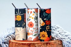 Seamless Flower Pattern Gift Wrapping Digital Paper | Floral Product Image 4