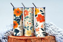 Seamless Flower Pattern Gift Wrapping Digital Paper | Floral Product Image 4