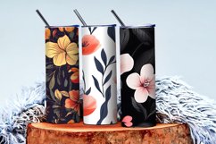 Seamless Flower Pattern Gift Wrapping Digital Paper | Floral Product Image 4