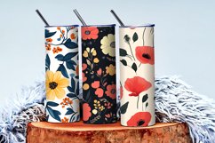 Seamless Flower Pattern Gift Wrapping Digital Paper | Floral Product Image 4