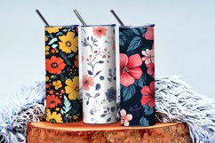 Seamless Flower Pattern Gift Wrapping Digital Paper | Floral Product Image 4