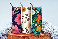 Seamless Flower Pattern Gift Wrapping Digital Paper | Floral Product Image 4