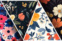 Seamless Flower Pattern Gift Wrapping Digital Paper | Floral Product Image 3