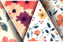 Seamless Flower Pattern Gift Wrapping Digital Paper | Floral Product Image 3