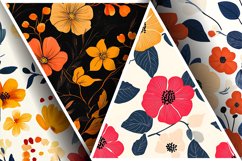 Seamless Flower Pattern Gift Wrapping Digital Paper | Floral Product Image 3