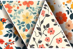 Seamless Flower Pattern Gift Wrapping Digital Paper | Floral Product Image 3