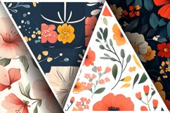 Seamless Flower Pattern Gift Wrapping Digital Paper | Floral Product Image 3