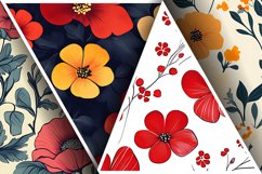 Seamless Flower Pattern Gift Wrapping Digital Paper | Floral Product Image 3