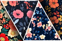 Seamless Flower Pattern Gift Wrapping Digital Paper | Floral Product Image 3