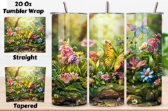 Spring wrap seamless, Garden sleeve art, Blooming landscape wrap, Tumbler design spring, Seamless floral sleeve, Spring landscape art, 3D bloom tumbler, Bright floral landscape, Tumbler spring scene, Landscape design sleeve, Vibrant wrap floral, Seamless 