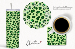 Seamless Leopard Print St Patricks Digital Paper Product Image 3