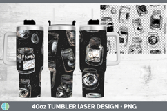 GorgeousSeamless Halloween Laser 40oz Tumbler design.