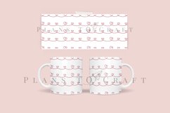 seamless heart pattern coffee mug glass wrap svg 11oz 15oz mug svg presized for 11oz 15oz glass ready to cut and sublimation files