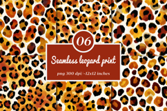 Seamless leopard print background - Seamless leopard Png Product Image 1