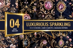 Seamless Luxurious Sparkling Pattern Digital Paper Product Image 1