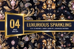 Seamless Luxurious Sparkling Pattern Digital Paper Product Image 1