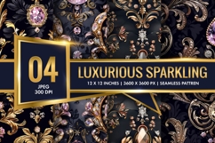 Seamless Luxurious Sparkling Pattern Digital Paper Product Image 1
